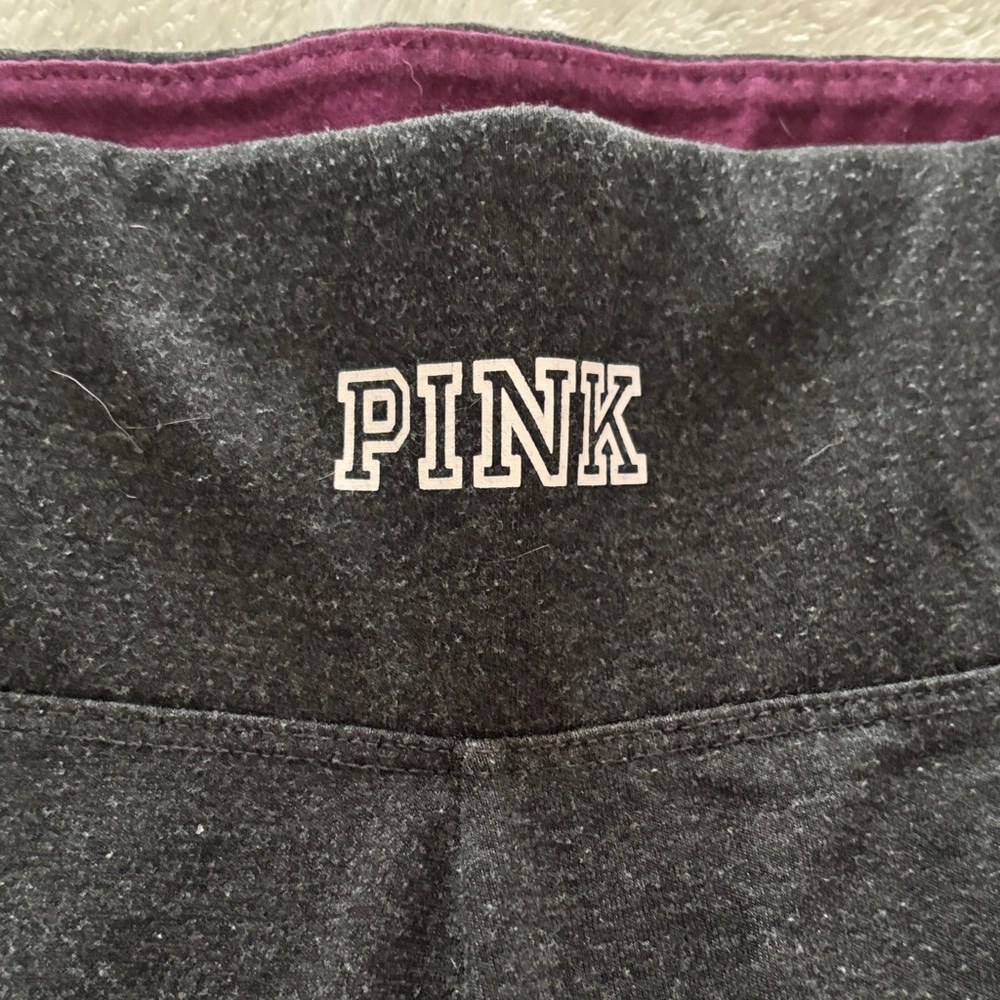 PINK Victoria's Secret Burgundy and White Quarter-Zip Pullover - Picture 11 of 15